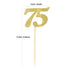 24 PCS Number 75 Cupcake Toppers Gold Glitter 75th Birthday Cupcake Picks Birthday Anniversary Party Decorations Supplies