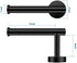 Kulemax Matte Black Toilet Paper Holder, Premium Bathroom Toilet Paper Holder Wall Mount, Stainless Steel Tissue Roll Holder for Bathroom Kitchen Washroom, 5 Inch SUS 304 Toilet Paper Roll Holder