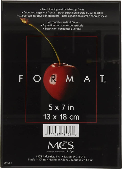 MCS 5" x 7" Picture Frame - Black
