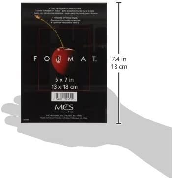MCS 5" x 7" Picture Frame - Black