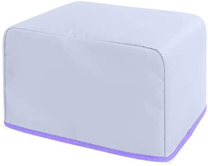 LUXJA 4 Slice Toaster Cover (12.5 x 10 x 8 inches), Toaster Cover with 2 Pockets (Fits for Most Major 4 Slice Toasters), Purple (Quilted Fabric)