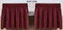 Biscaynebay Wrap Around Bed Skirts for King & Cal King Beds 15 Inches Drop, Burgundy Elastic Dust Ruffles Easy Fit Wrinkle & Fade Resistant Silky Luxurious Fabric Solid Machine Washable