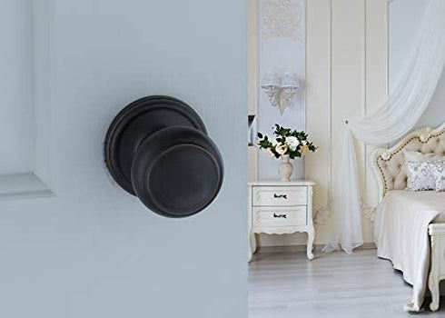 Copper Creek CK2090TB Colonial Door Knob, Dummy Function, 1 Pack, Tuscan Bronze