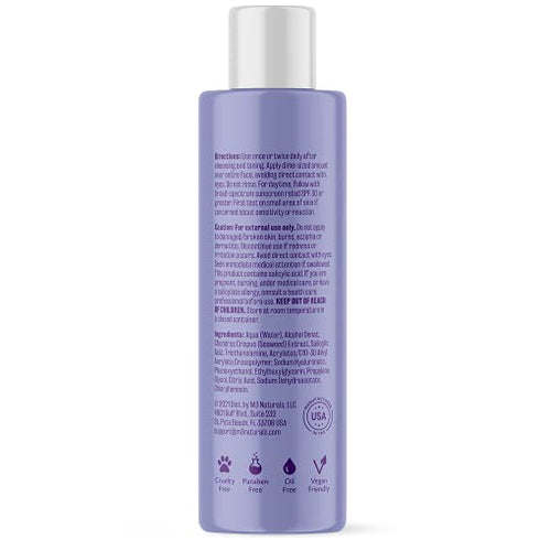 M3 Naturals 2% BHA Lotion Salicylic Acid Exfoliant - Skin Care Face Exfoliator & Pore Cleaner for Smooth Skin Tone - Reduce Appearance of Blackheads, Fine Lines, Large Pores & Wrinkles 4 oz