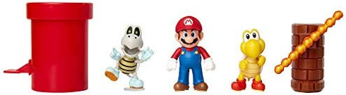 SUPER MARIO Nintendo Dungeon 2.5” Figure Multipack Diorama Set with Accessories