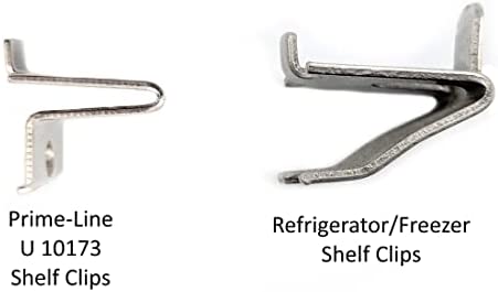 Prime-Line U 10173 Nickel Plated Metal Strip Lock Style Shelf Bracket , Knape and Vogt (8-Pack)