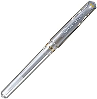Uni-Ball Signo UM-153 Broad Point Gel Impact Pen, 1.0mm, White/Gold/Silver, 3 pens each/Total 9 pens (Japan Import)