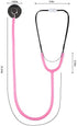 MorTime Dual Head Stethoscope, Real Working Stethoscope for Kids Cosplay, Educational Equipment, Pink (1 pc)