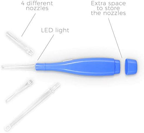 LED Tonsil Stone Remover | Bad Breath Cure | Easily Navigate Tonsil crypts | Tonsil Stones Removal Tool with 3 Interchangeable nozzles | Curettage Pick | Oral Hygiene | ORAVIX