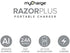 myCharge Portable Charger Power Bank - RazorPlus 4000mAh Internal Battery / 2.4A USB Port External Battery Pack for Cell Phones (Compatible with Apple iPhone, iPad, Android for Samsung Galaxy)