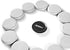 Super Sliders 2 1/2" Round Reusable Furniture Sliders for Carpet - Effortless Moving and Surface Protection, Gray (8 Pack)