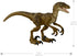 ?Jurassic World Jurassic Park Hammond Collection Velociraptor Dinosaur Action Figure, 7.5 in Long with 14 Movable Joints, Gift and Collectible