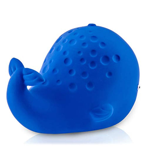caaocho Pure Natural Rubber Baby Bath Toy - Kala The Whale - Without Holes, BPA, PVC, Phthalates Free, All Natural, Textured for Sensory Play, Sealed Bath Rubber Toy, Hole Free Bathtub Toy for Babies