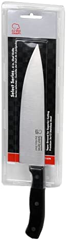 Chef Craft Select Chef Knife, 8 inch blade 13 inches in length, Stainless Steel/Black