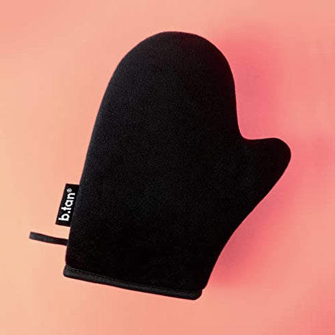 b.tan Body Self Tanning Mitt | I Don't Want Tan On My Hands - Self Tanning Applicator Glove with Thumb, Streak-Free, Even Application, Velvety Soft, Reusable & Washable Sunless Tan, Body Lotion, Tanning Lotion, & More