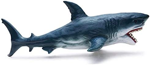 gemini&genius Great White Shark - Sea Life Action Figure Ocean Model Toy Set Educational , Role Play, Swim, Bath and Collectors for Kids