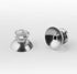 Metal Thumbsticks Joysticks for Xbox One, Aluminum Alloy ABXY Bullet Buttons Analog Grip Replacement Parts for Xbox One, for Xbox One S/X/Series X Controllers with Installation Tools(Silver)