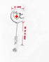 8PCS Nurse Badge Reel Holder Retractable Nursing ID Badge Reels Cute for Nurses Doctor Medical Health Hospital Office Worker Gifts