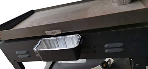 MixRBBQ BBQ Drip Pans Replacement for Blackstone 17”,22",28",30” & 36" Griddle, Griddle Accessories Grill Grease Cup Liner, Rear Grease Tray, Heavy-Duty Disposable Aluminum Foil Pan - 20 Pack