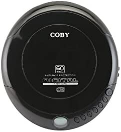 Coby Portable Compact Anti-Skip CD Player – Lightweight & Shockproof Music Disc Player w/ Pro-Quality Earbuds - For Kids & Adults - Home Car & Travel