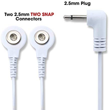 Tens Replacement Lead Wires, 2 Snap Connectors (2 Pack), Discount Tens Brand