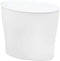 iDesign InterDesign Wastebasket Trash Bathroom, Bedroom or Office White Nuvo Waste Can