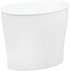 iDesign InterDesign Wastebasket Trash Bathroom, Bedroom or Office White Nuvo Waste Can