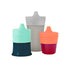 Boon SNUG Spout Sippy Lids and Cup, Assorted Colors (Pack of 3)