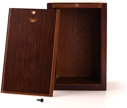 PCS Cremation Urns for Ashes, Pet Memorial Funeral Urns Box,Wooden Decorative Urn for Dog Cat,Cremation Keepsake Burial Ash Box - S (6 x 4 x 2.75'')