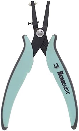 The Beadsmith 1.25mm Metal Hole Punch Pliers, with Gauge Guard to create clean holes, free of indents, ideal for 1.3mm rivets, cold connection, 22 gauge Sheet Metal or thinner, NOT INTENDED FOR THICKER METAL