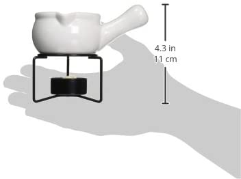 Norpro Ceramic Butter Warmers, Set of 2, 1/3 cup/3 oz, White