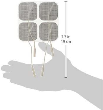 AccuRelief Universal TENS Unit Supply Kit - TENS Unit Pads and Lead Wires - for AccuRelief Single and Dual Channel TENS Devices and TENS Units with Snap Electrodes, 2 Count (Pack of 8) Electrodes.