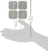 AccuRelief Universal TENS Unit Supply Kit - TENS Unit Pads and Lead Wires - for AccuRelief Single and Dual Channel TENS Devices and TENS Units with Snap Electrodes, 2 Count (Pack of 8) Electrodes.