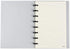 Eagle Discbound Notebook, Customizable Notebook, Junior Size, Poly Cover, 60 Sheets Ruled/Lined Pages (Grey)