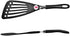 Seki Japan Kitchen Nylon Spatula Wide Thin Slotted Turner for Left-handed