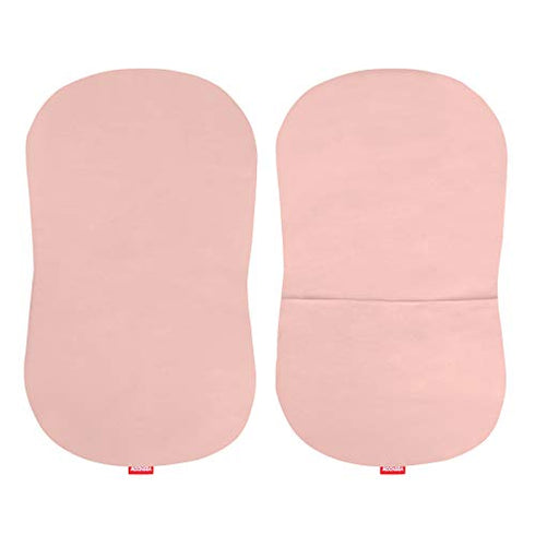 Flannel Bassinet Fitted Sheets, 100% Cotton Flannel, Compatible with Halo Bassinest Swivel Sleeper, Fitted Hourglass Bassinet Mattress Sheet, Soft Breathable Baby Cradle Sheet Warm, Pink