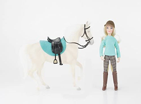 Breyer Freedom Series (Classics) Heather English Rider | 6" Fully Articulated Rider Doll | Fits All Freedom Series Toy Horses (1:12 Scale), Blue