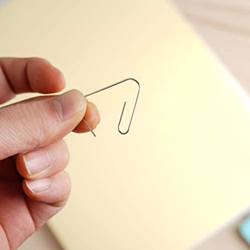 DANRONG 650 PCS Paper Clips Assorted Sizes, Small Medium and Large (1.1", 1.3" & 2"), Paperclips for Office, School, Home Supplies-Silver