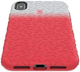 Speck Products CandyShell Fit iPhone Xs Max Case, Dolphin Grey Ombre Mercury Red/Mercury Red