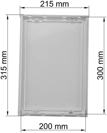 Vent Systems 8'' x 12'' Inch Access Panel - Easy Access Doors - ABS Plastic - Access Panel for Drywall, Wall and Ceiling Electrical and Plumbing Service Door Cover