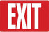Cosco Glow in Dark Sign, EXIT, 8" x 12" (098052), red