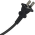 1ft Power Extension Cord 2-Pack, BolAAzuL 2-Prong Short Black Power Extension Cable for NEMA 1-15P to NEMA 1-15R, Male to Female, Non-Polarized for Christmas Lights