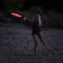 Dynamic Discs Night Glider LED Catch Flying Disc | 175g Glow in The Dark Catch Disc | Light-up Easy to Throw Ultimate Disc | Great for Backyard Games and Tailgating (Red)