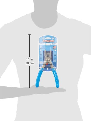 Channellock 927 8-Inch Snap Ring Plier | Precision Circlip Retaining Ring Pliers | Includes 5 Pairs of Interchangeable Tips | Made in the USA