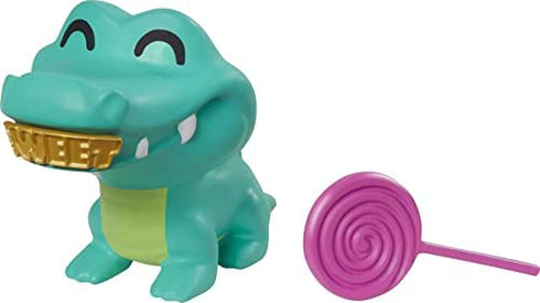 Barbie Extra Doll #9 in Blue Ruffled Jacket with Pet Crocodile, Long Brunette Hair with Bling Hair Clips, Layered Outfit & Accessories, Multiple Flexible Joints, Gift for Kids 3 Years Old & Up , White