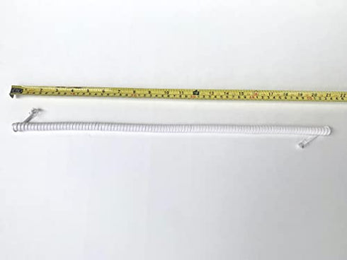 The VoIP Lounge 12 Foot White Handset Curly Cord for Landline Phone