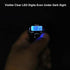 CG LED Finger Tally Counter, 5-Pack Digital Electronic Tasbeeh Counters, Lap Track Handheld Clicker with Ring, Re-settable Digits Display for People Muslims, by Black White Red Orange Blue Five colors