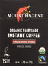 MOUNT HAGEN Organic Instant Single Serve Coffee, 1.76 oz