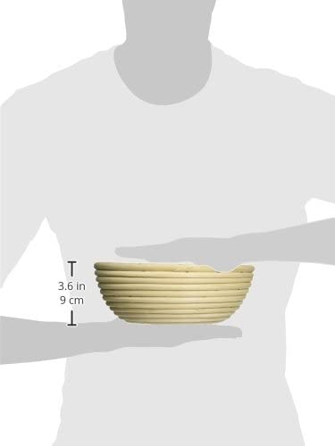 Frieling Round Proofing Basket, Brotform Bread Rising Banneton and Serving Basket, 8-Inch