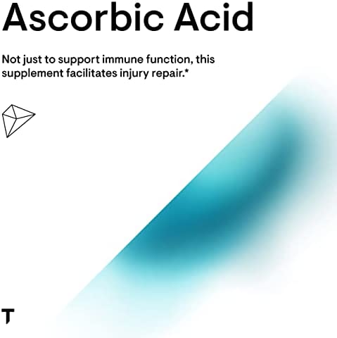 Thorne Ascorbic Acid - 1000 mg Vitamin C Supplement - Supports Healthy Immune Response, Collagen Formation, and Antioxidant Support - Gluten-Free - 60 Capsules